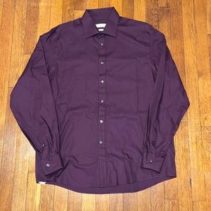 Michael Kors Purple Non Iron Dress Shirt Size XLarge